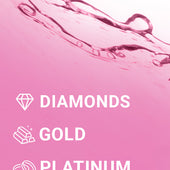 CLEAN+CARE Fine Jewelry Cleaner liquid close-up image including callouts of jewelry it can be used on