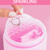 CLEAN+CARE Fine Jewelry Cleaner in-use with diamond ring being cleaned