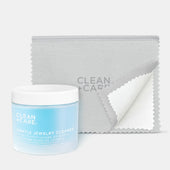 CLEAN+CARE Essentials Set included products: (1) 4 oz. Gentle Jewelry Cleaner and Professional Polishing Cloth