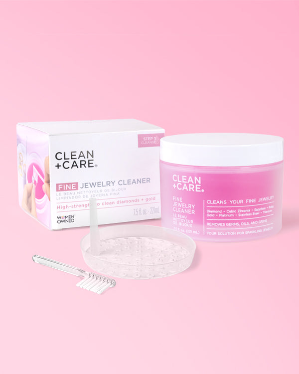Fine Jewelry Cleaner with Packaging, Jewelry Dipping Basket & Touchup Brush