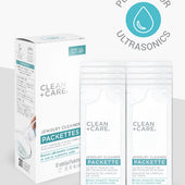 The CLEAN+CARE Jewelry Cleaner Packettes packaging next to the 10 individual Packettes included.