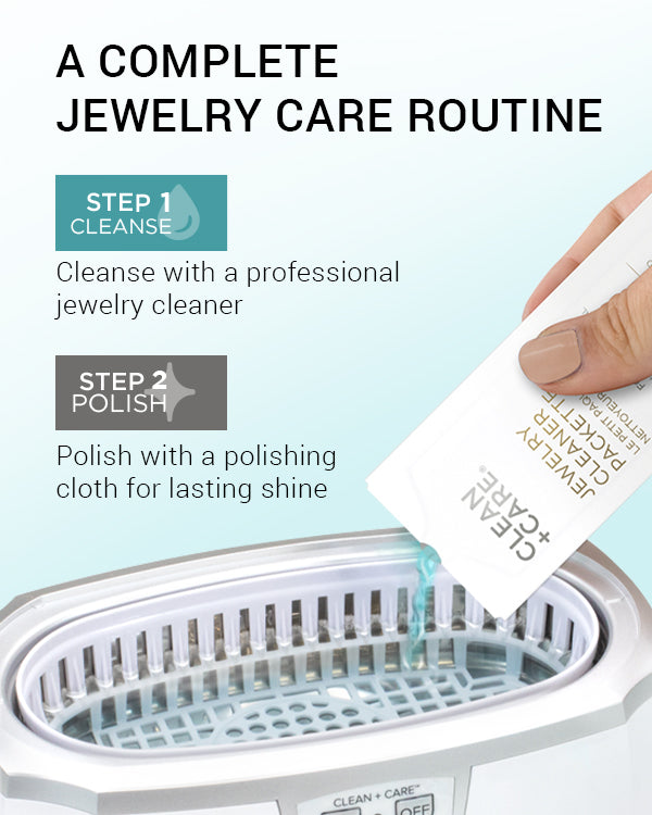 Jewelry Cleaner Packettes – Ultrasonic & Soak Use | CLEAN+CARE®